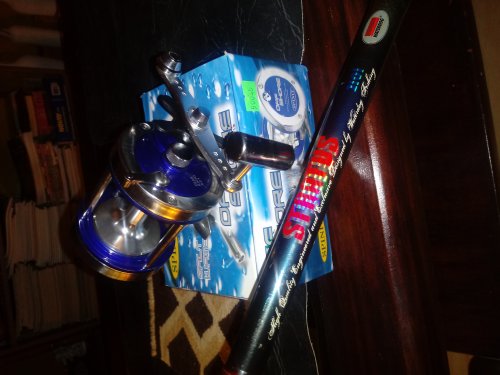 Reel SPINIT mod. Off Shore y caña WATERDOG mod. Stratus 2101