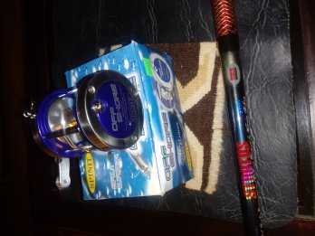 Reel SPINIT mod. Off Shore y caña WATERDOG mod. Stratus 2101