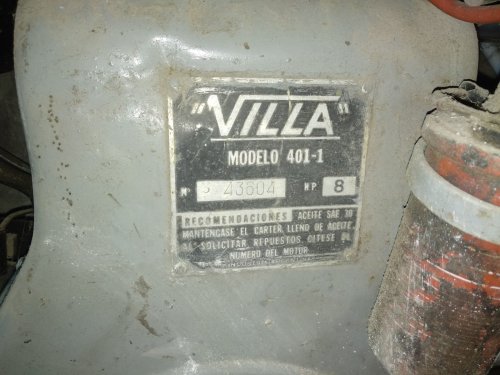 Vendo motor VILLA 8HP