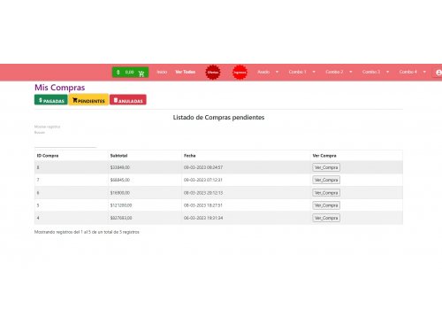SISTEMA PARA DISTRIBUIDORAS MAYORISTAS, PARA PEDIDOS ONLINE