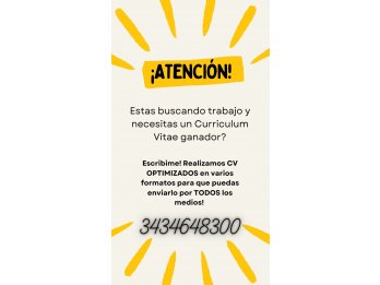 Optimiza tu CV, aumenta tus chances!