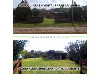 Casa Quinta en VENTA, Paraje la Virgen, Diamante, Entre Rios