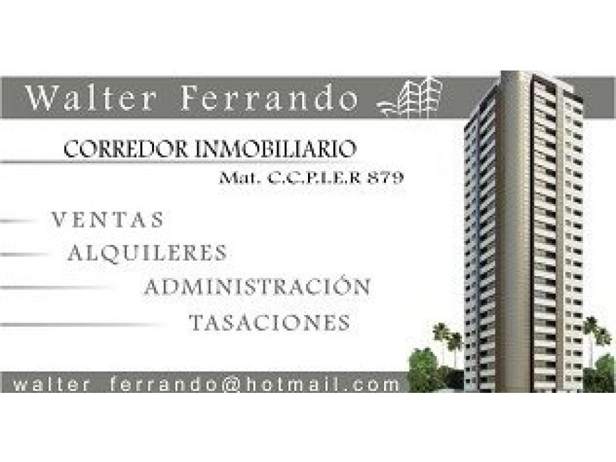 Alquiler Monoambiente p/baja, todos los serv. conectados.