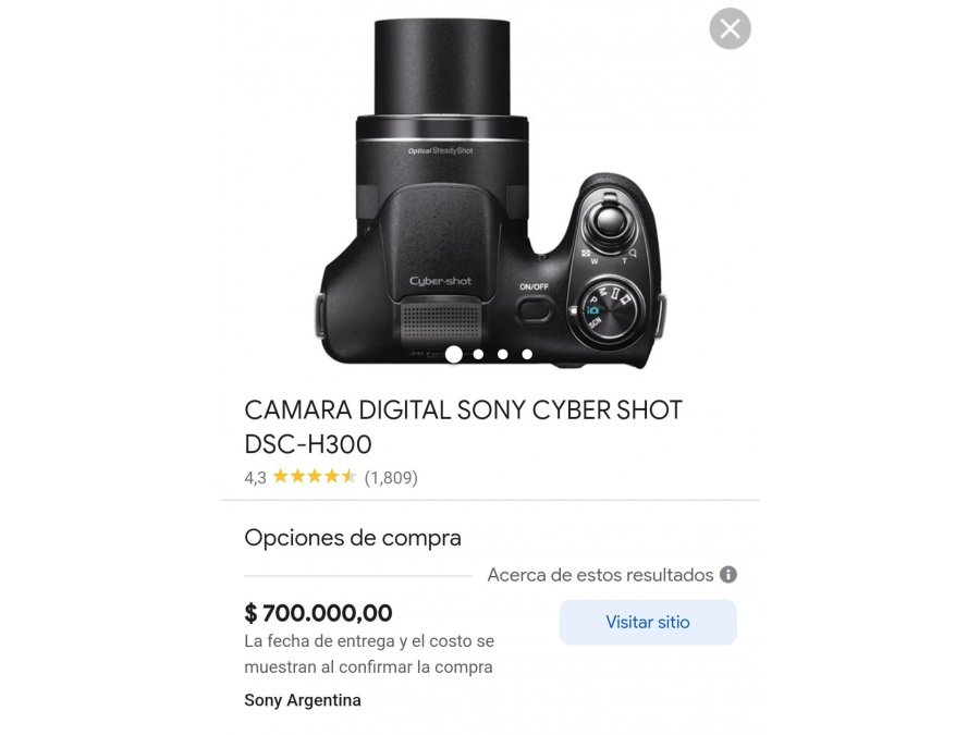 Cámara Sony