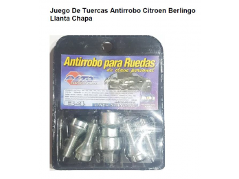 TUERCAS ANTIRROBO BERLINGO/PARTNER Y OTROS