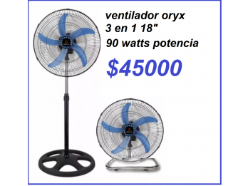 ventilador oryx 18