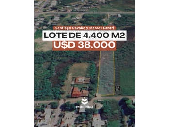 Imperdible terreno de 4.400m2 a metros de J. Newbery