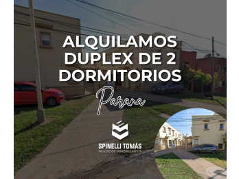 ALQUILAMOS DUPLEX DE 2 DORM - GOBERNADOR CRESPO Y DON BOSCO