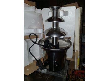 Fuente Cascada Chocolate 3 Pisos Acero Inox 170w