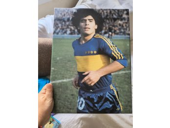 Vendo cuadro con bastidor de Maradona en boca