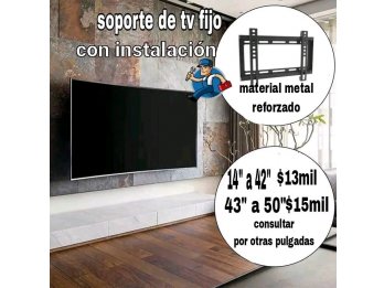 Soporte tv fijo con colocación