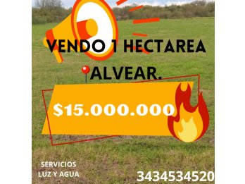 VENDO 1HA EN ALVEAR