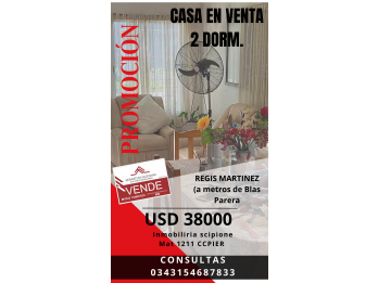 CASA 2 DORM EN VENTA INVERSION A RECICLAR PARANA