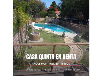 Casa Quinta en Venta en Sauce Montrull