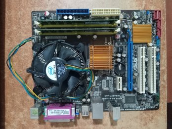 Combo Core 2 Quad Q9550 - Mother P5QPL-AM - RAM 4GB