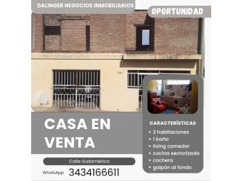 OPORTUNIDAD CALLE SUDAMERICA USD26MIL