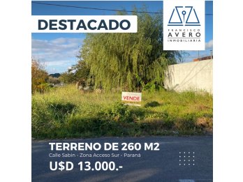 Amplio Terreno. Zona Acceso Sur