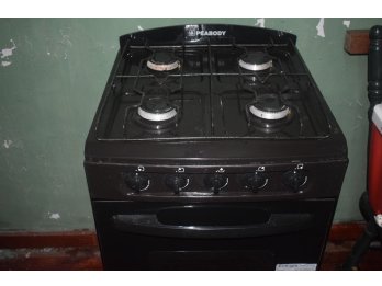 Cocina A Gas Peabody Sp843h 4 Hornallas Negra