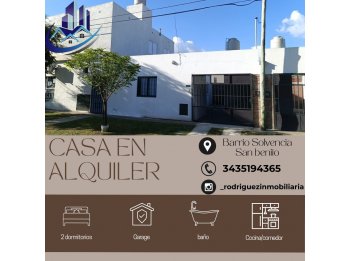 Alquilo casa en San Benito