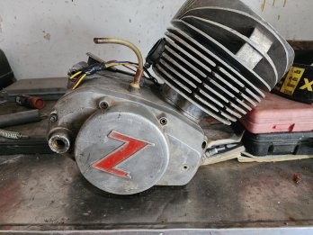 Motor Zanella RB 200 con aros Lamina y piston RR