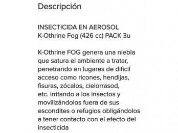VENDO INSECTICIDA