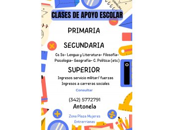 Clases de apoyo escolar