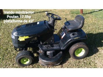 Vendo MINITRACTOR CORTA CESPED POULAN