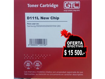 Toner D111L para Samsung M2020 2022W 2070W