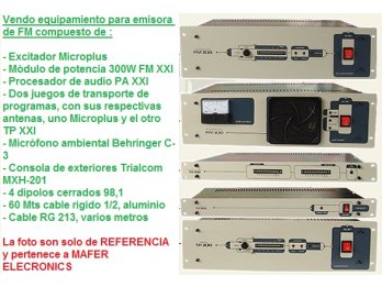 EQUIPAMIENTO PARA RADIO FM