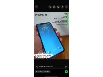 Vendo iPhone 11 (Batería original 100%)