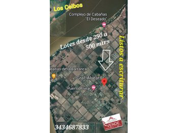 LOTES EN VENTA PARANA Y ZONAS ALEDAÑAS