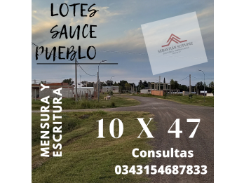 LOTES EN VENTA PARANA Y ZONAS ALEDAÑAS