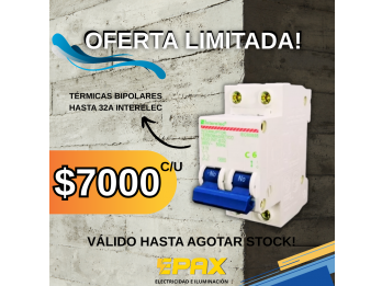 Térmicas Bipolares Interelec hasta 32A Abril 2025
