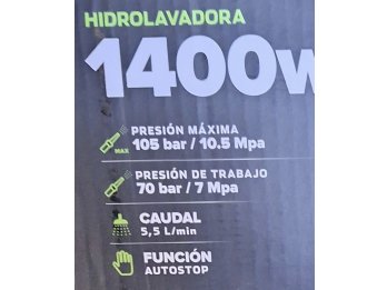 VENDO HIDROLAVADORA 1400 W
