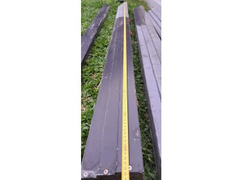 Vendo canaleta negra plegada completa con bajada de 90