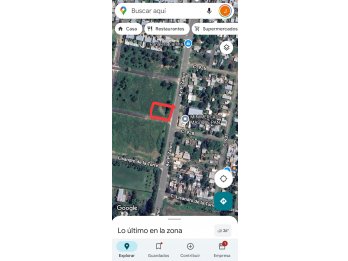 Se vende lote en Av. Zanni U$S 35.000