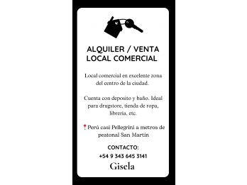 Alquiler / Venta Local Comercial