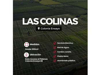TERRENOS  EN COLONIA ENSAYO EN VENTA