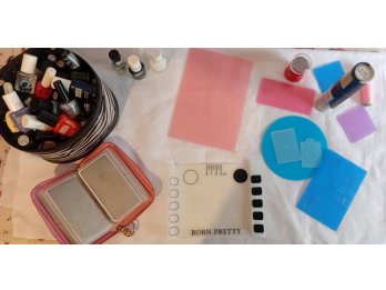 Nail Art - Kit de stamping + esmaltes .
