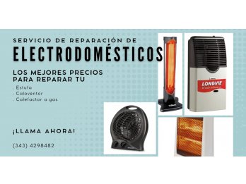 Reparación electrodomésticos y técnico en a/a