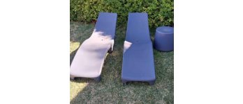 REPOSERAS X2 + MESA AMALFI
