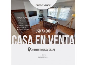 Dueño Vende Casa en Planta Alta