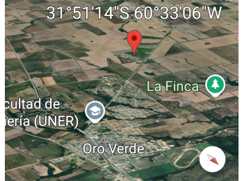 Vendo terreno en esquina, zona INTA Oro verde