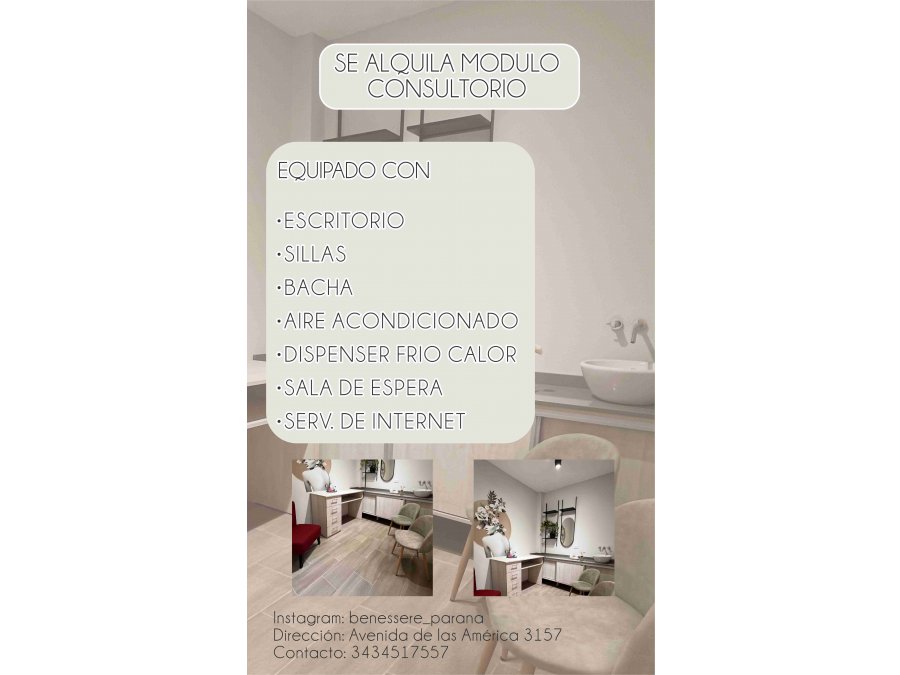 Alquiler de consultorio