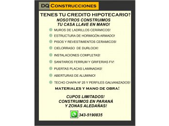 TENES TU CREDITO???..NOSOTROS LO CONSTRUIMOS!