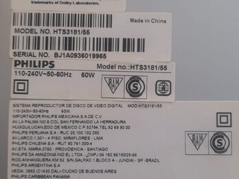 Sistema de Home Theater 5.1 PHILIPS Mod. HTS3181/55
