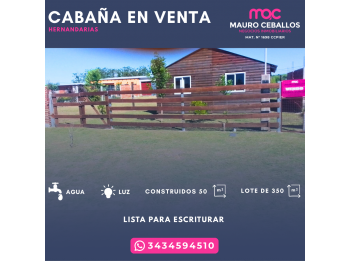 CABAÑA EN VENTA (Hernandarias)