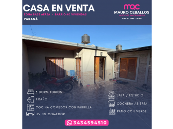 OPORTUNIDAD CASA EN VENTA (Zona Base Aerea)