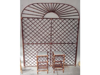 Divisorio de ambientes o respaldar de cama 2P + 2 mesas de l