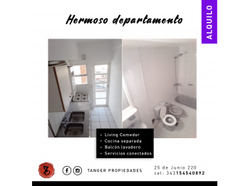 LINDO DPTO. 2 DORMITORIOS, GRAN BALCON - MORENO Y SALTA